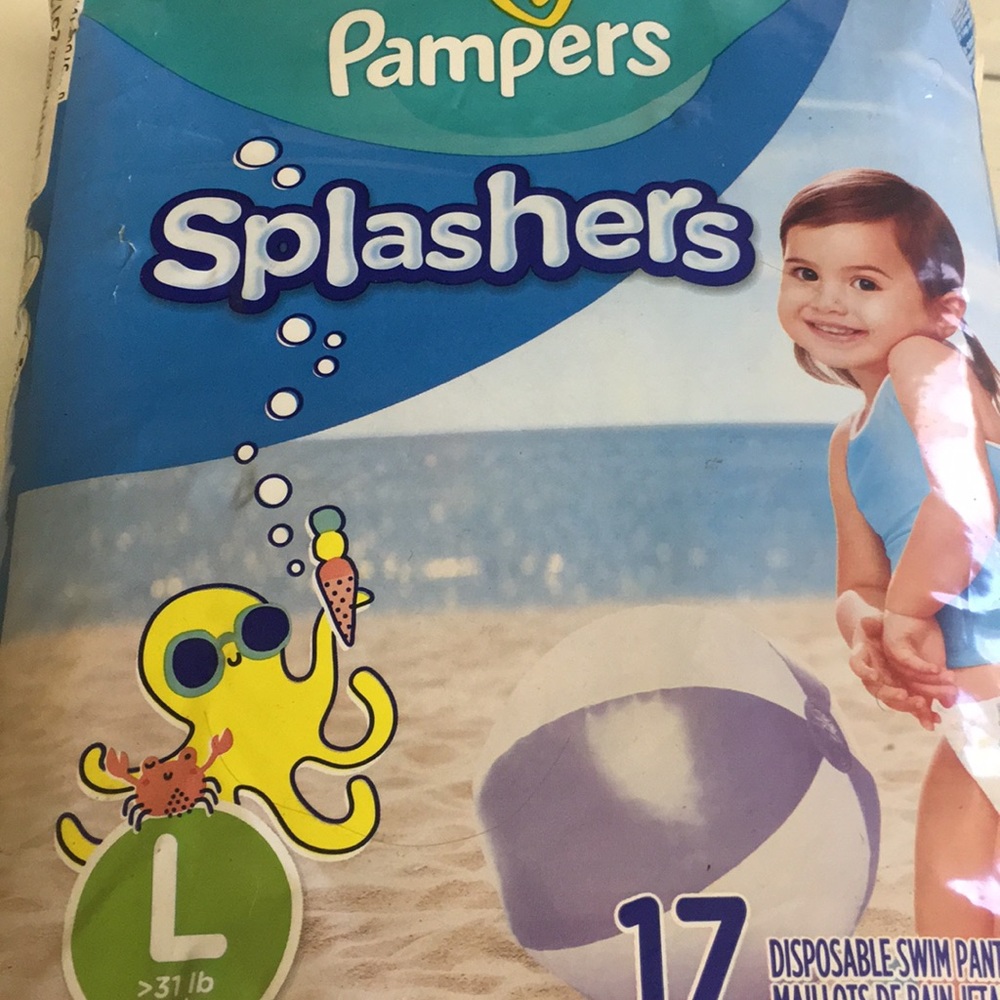 2 packs- Pampers splashers brand new